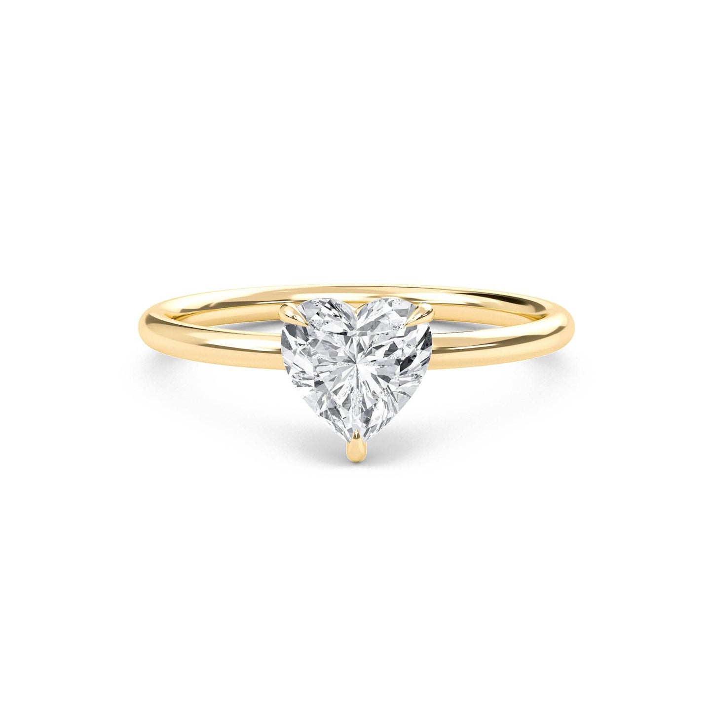 2 carat heart cut solitaire diamond engagement ring โ elegant bridal jewelry