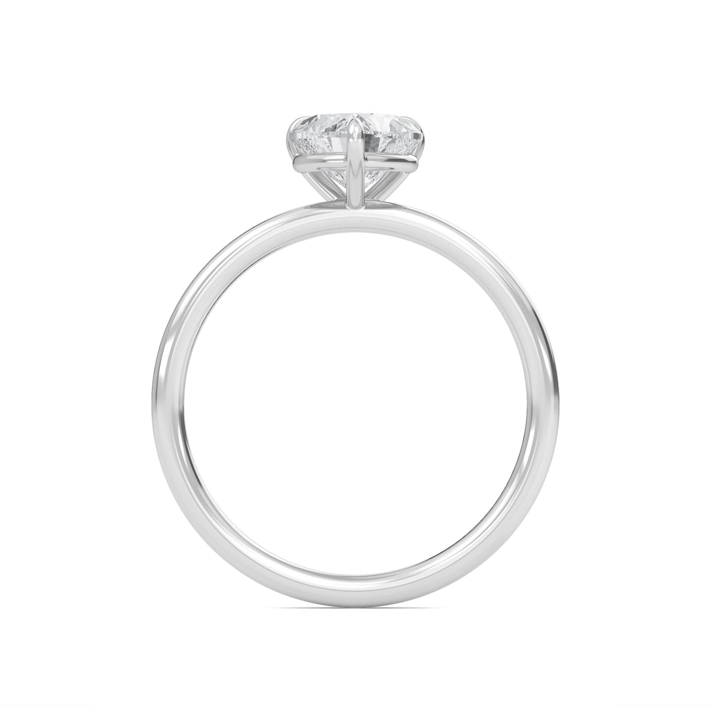 2 carat heart cut solitaire diamond engagement ring โ elegant bridal jewelry