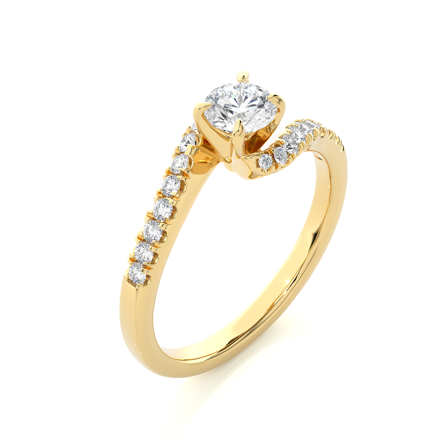 1.18 carat round cut diamond solitaire engagement ring for women โ classic bridal jewelry
