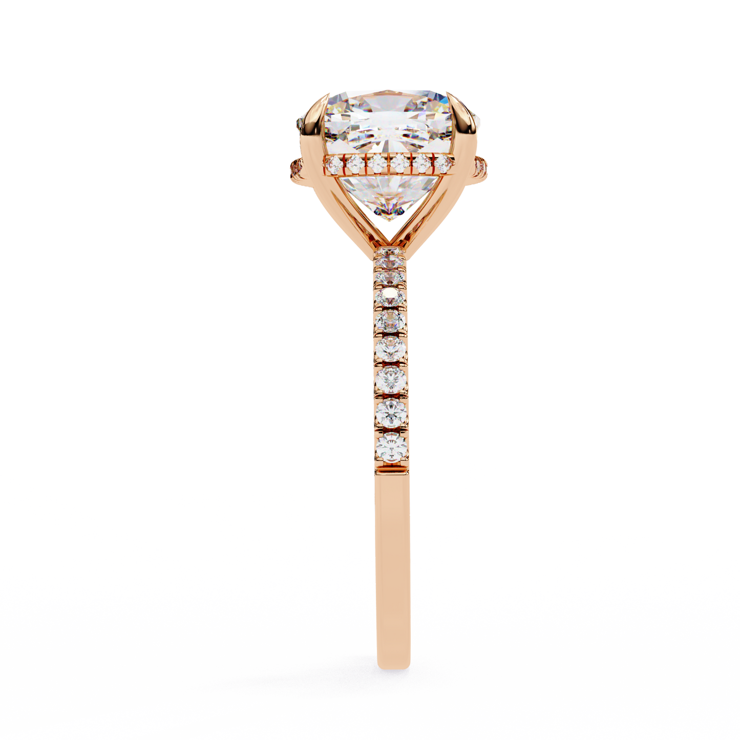 3.25 carat cushion cut diamond solitaire engagement ring for women โ luxury bridal jewelry