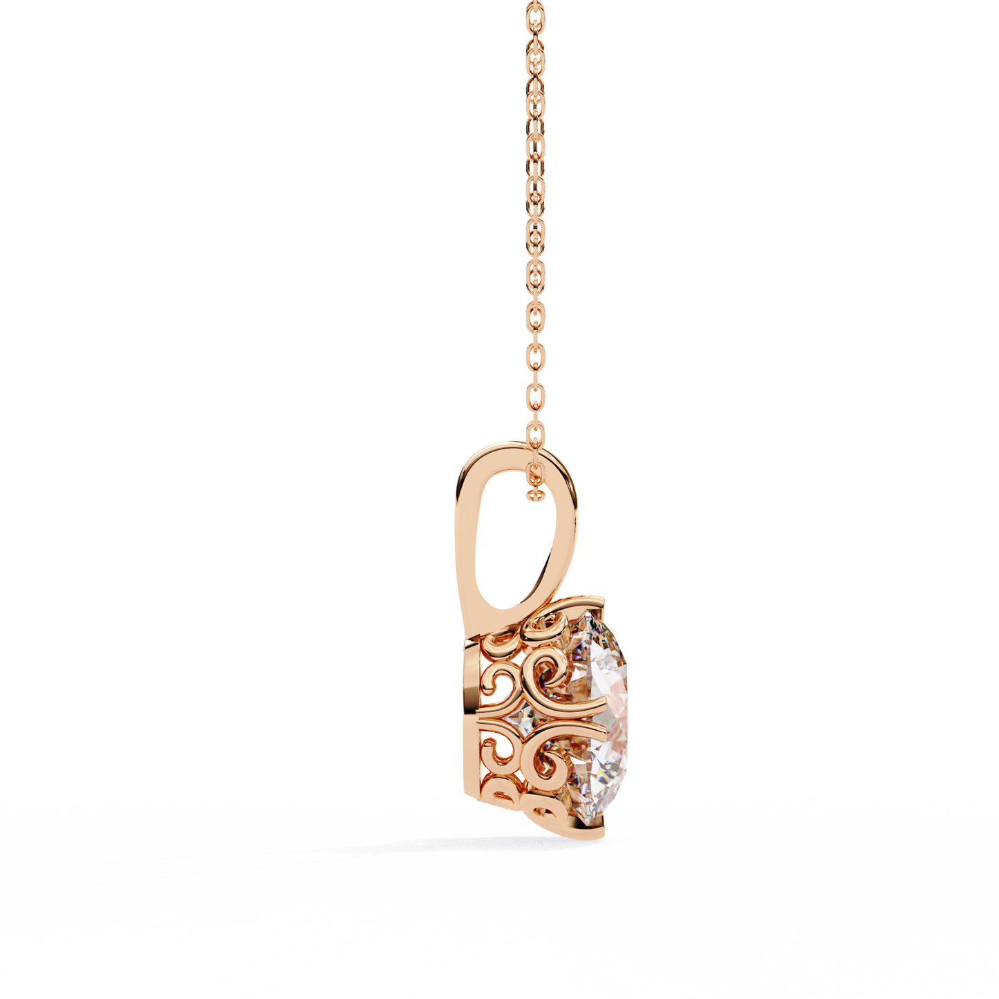 2.00 carat round brilliant cut diamond solitaire pendant necklace – premium fine jewelry