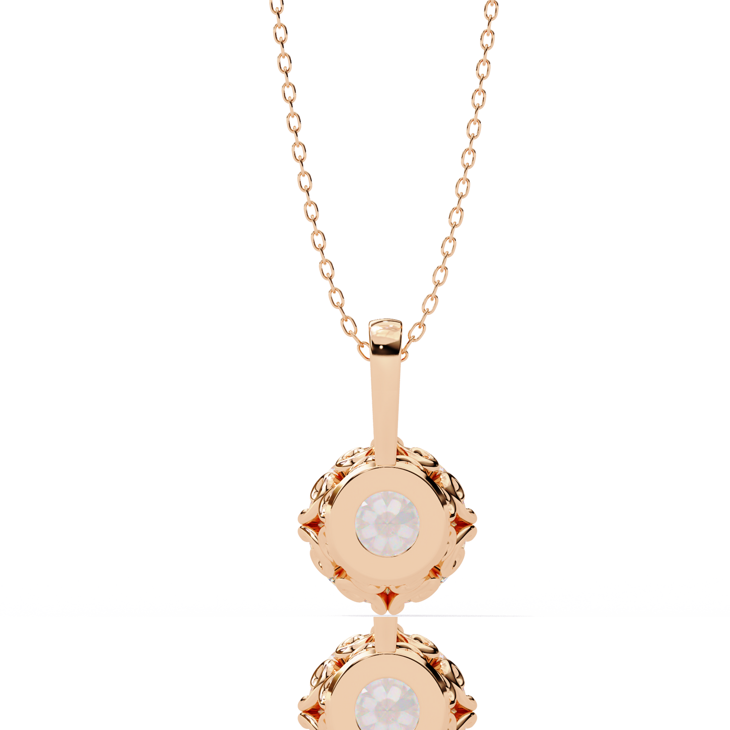 ivy round diamond pendant (chain sold separately)