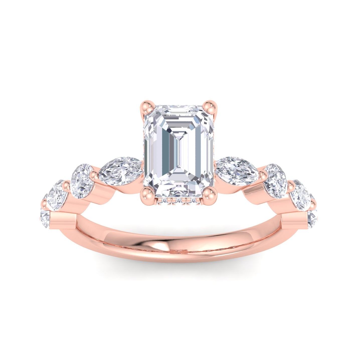 5.16 carat emerald cut solitaire diamond engagement ring โ luxury diamond jewelry