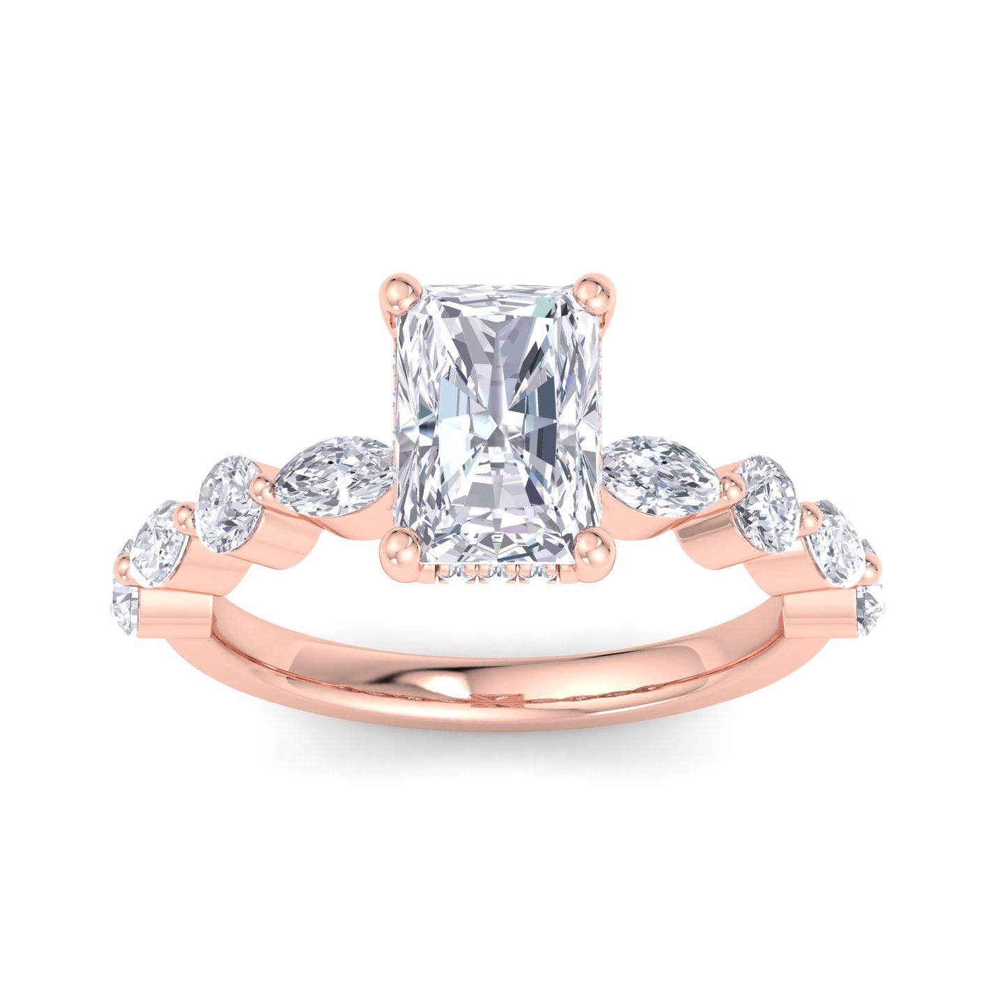 5.16 carat radiant cut solitaire diamond engagement ring โ luxury diamond jewelry