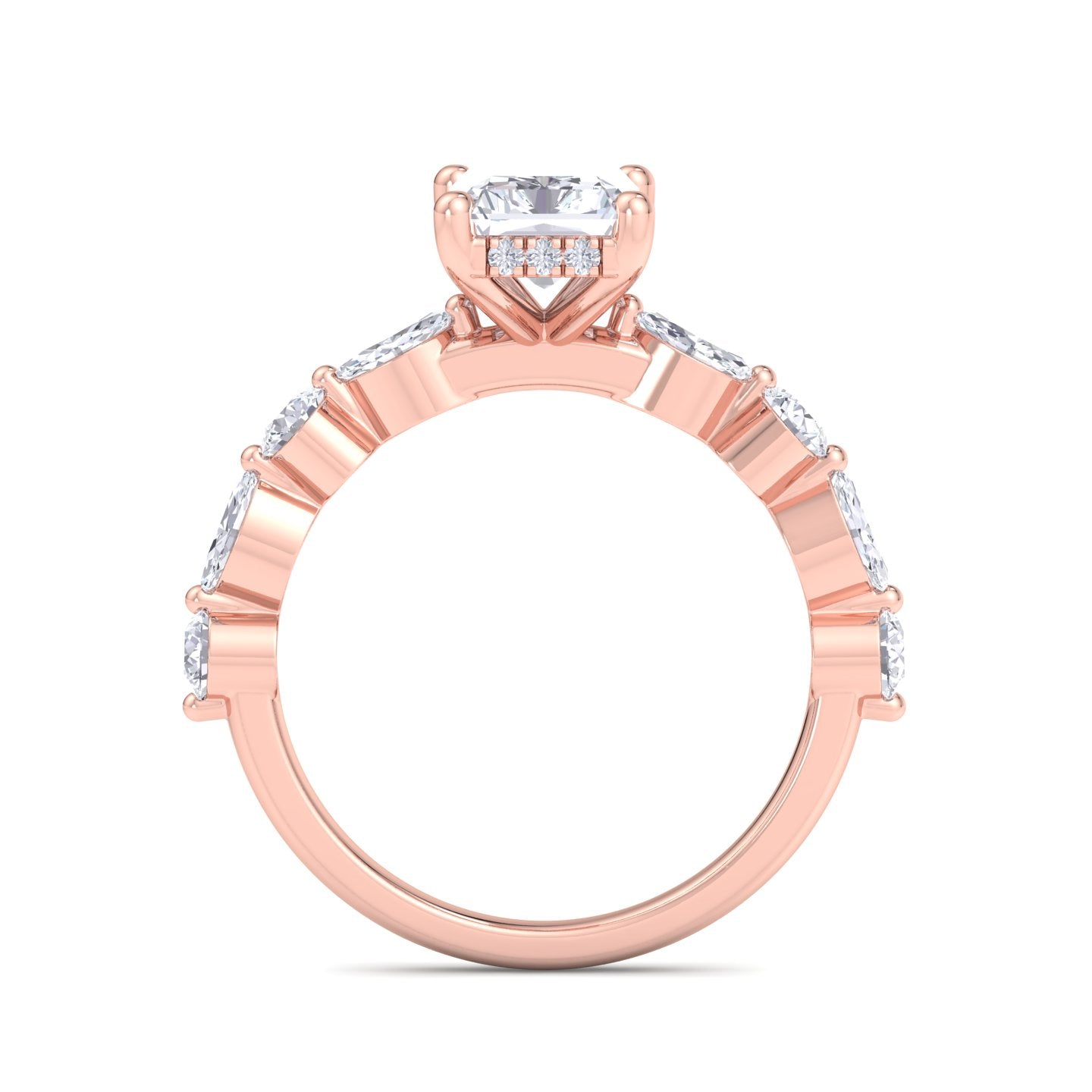 5.16 carat radiant cut solitaire diamond engagement ring โ luxury diamond jewelry