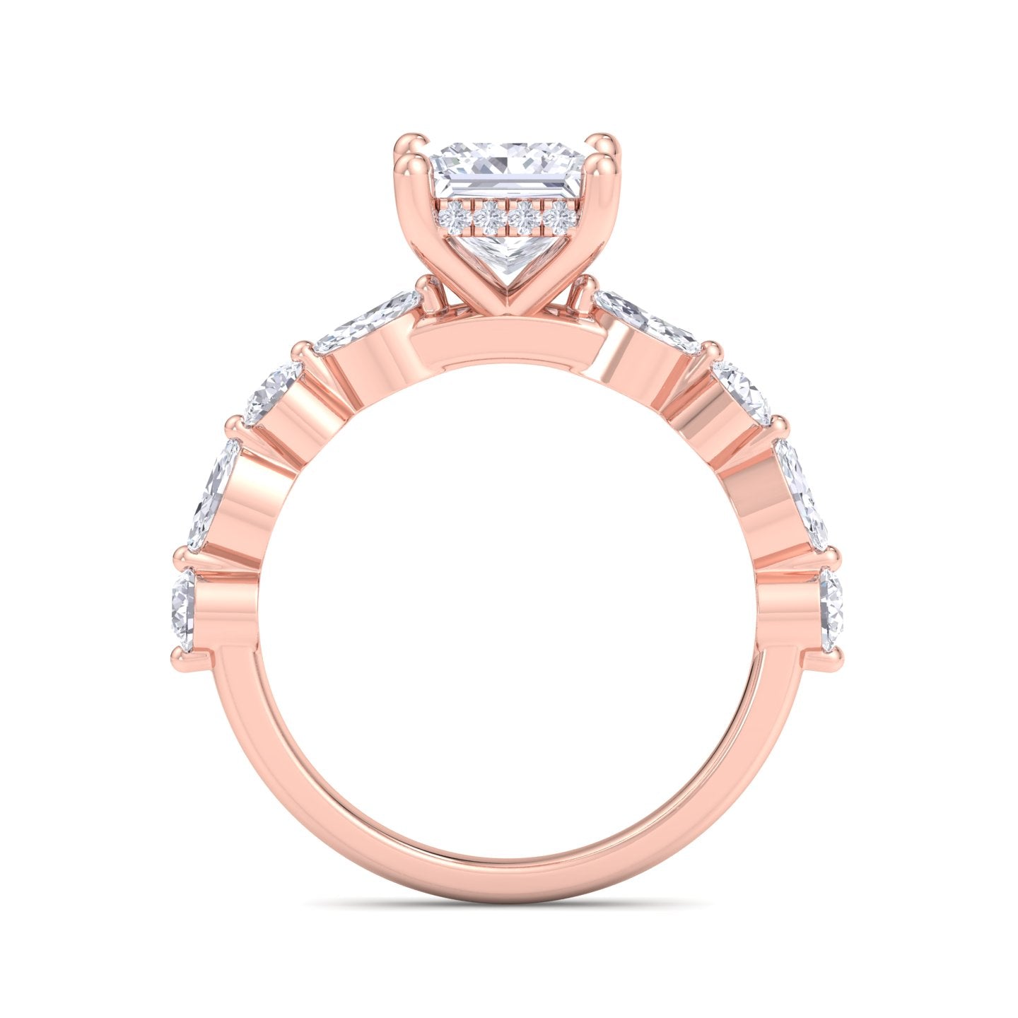 5.16 carat princess cut solitaire diamond engagement ring – luxury diamond jewelry