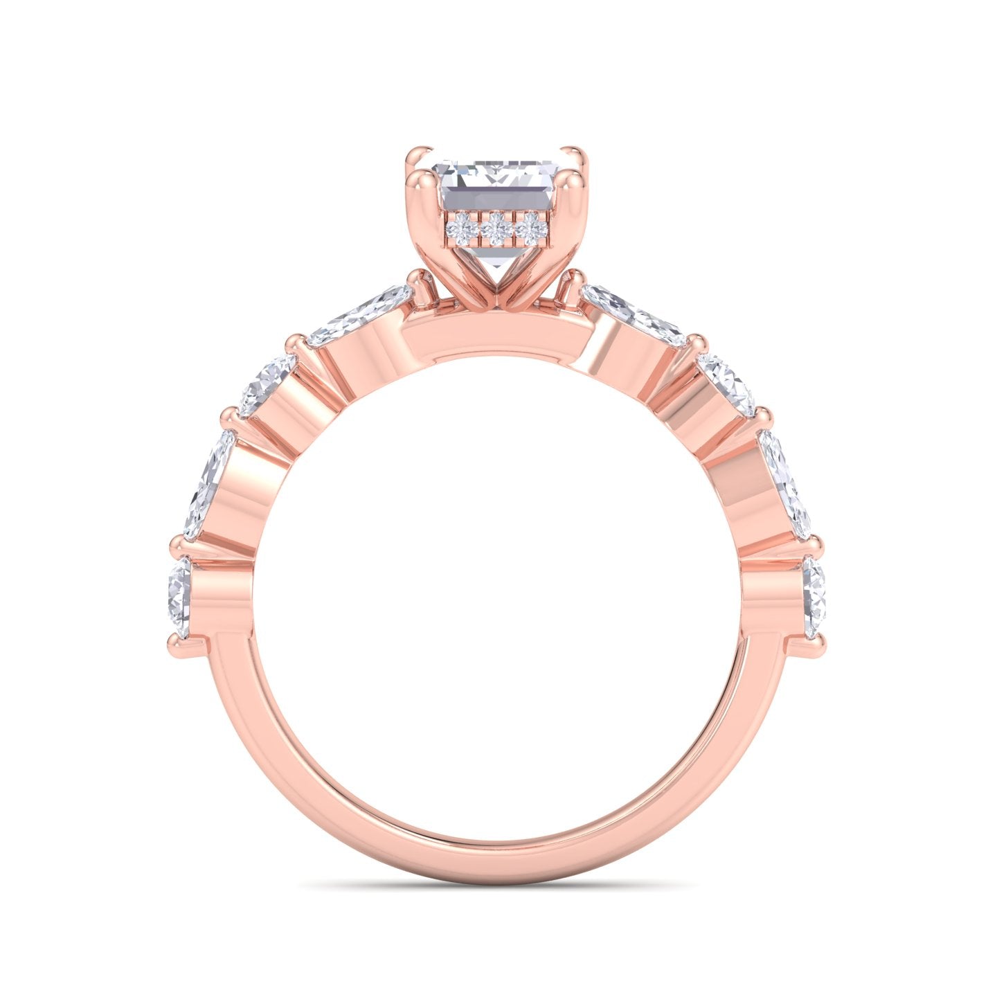 5.16 carat emerald cut solitaire diamond engagement ring โ luxury diamond jewelry