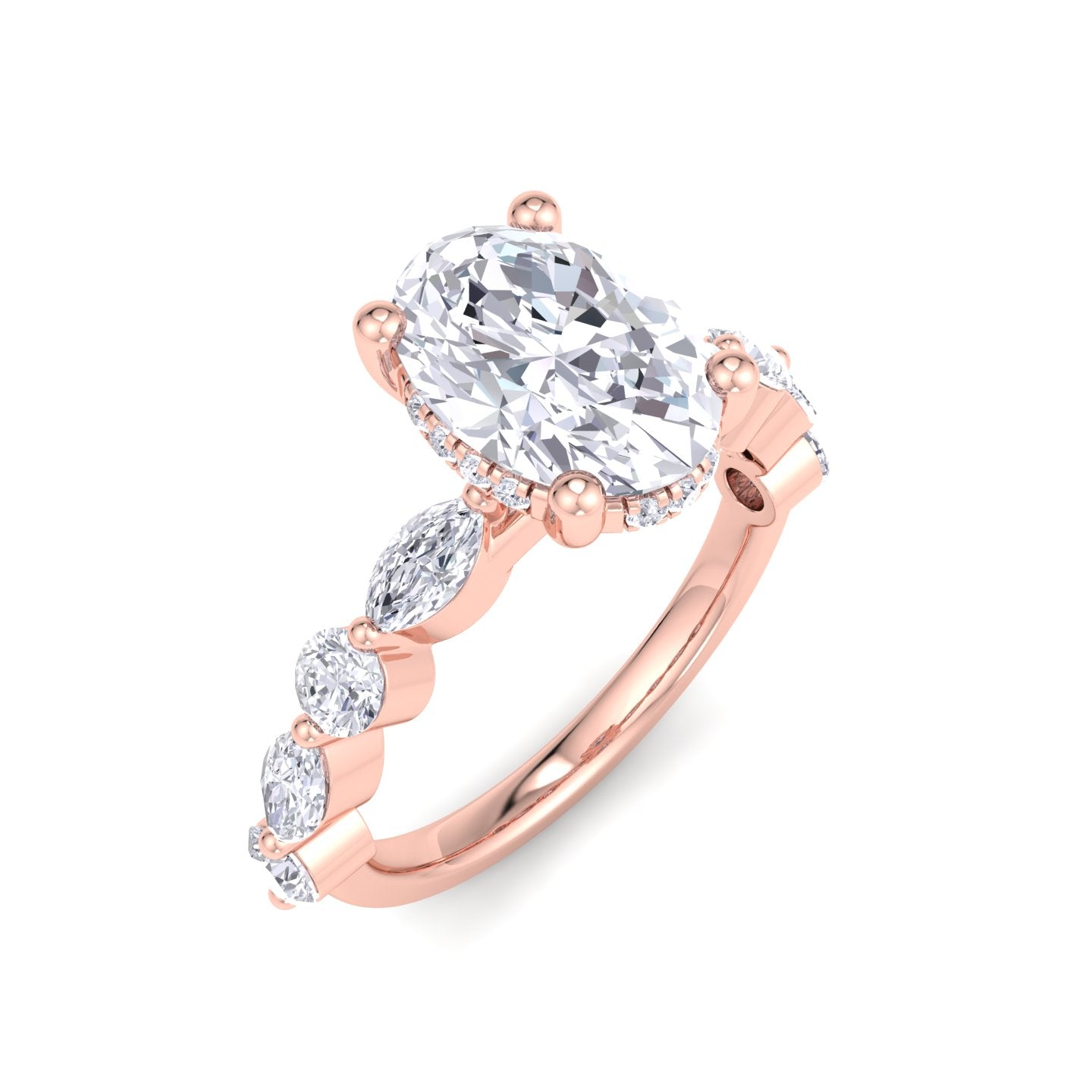 5.14 carat oval cut solitaire diamond engagement ring โ luxury diamond jewelry