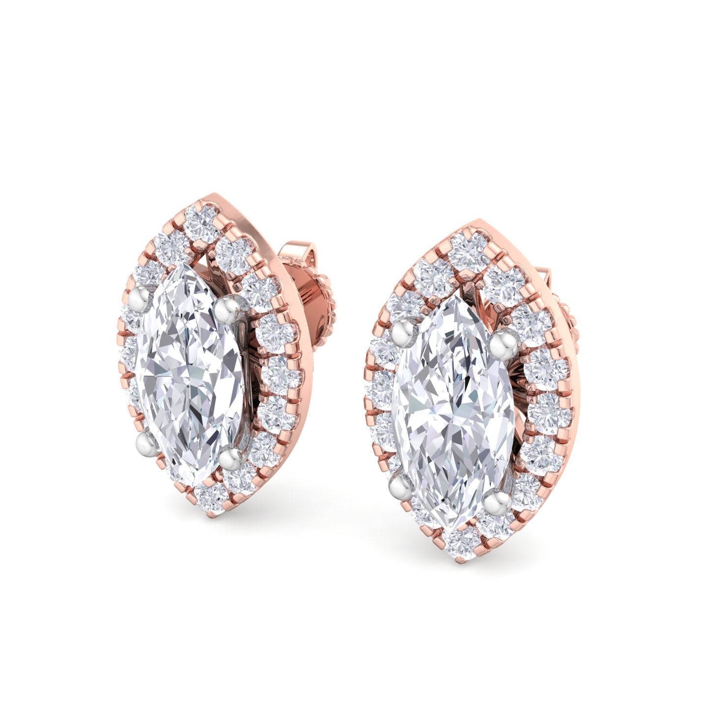 1.64 carat marquise cut diamond studs earrings – luxury diamond jewelry
