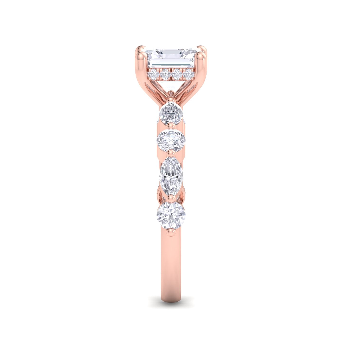 5.16 carat asscher cut solitaire diamond engagement ring – luxury diamond jewelry