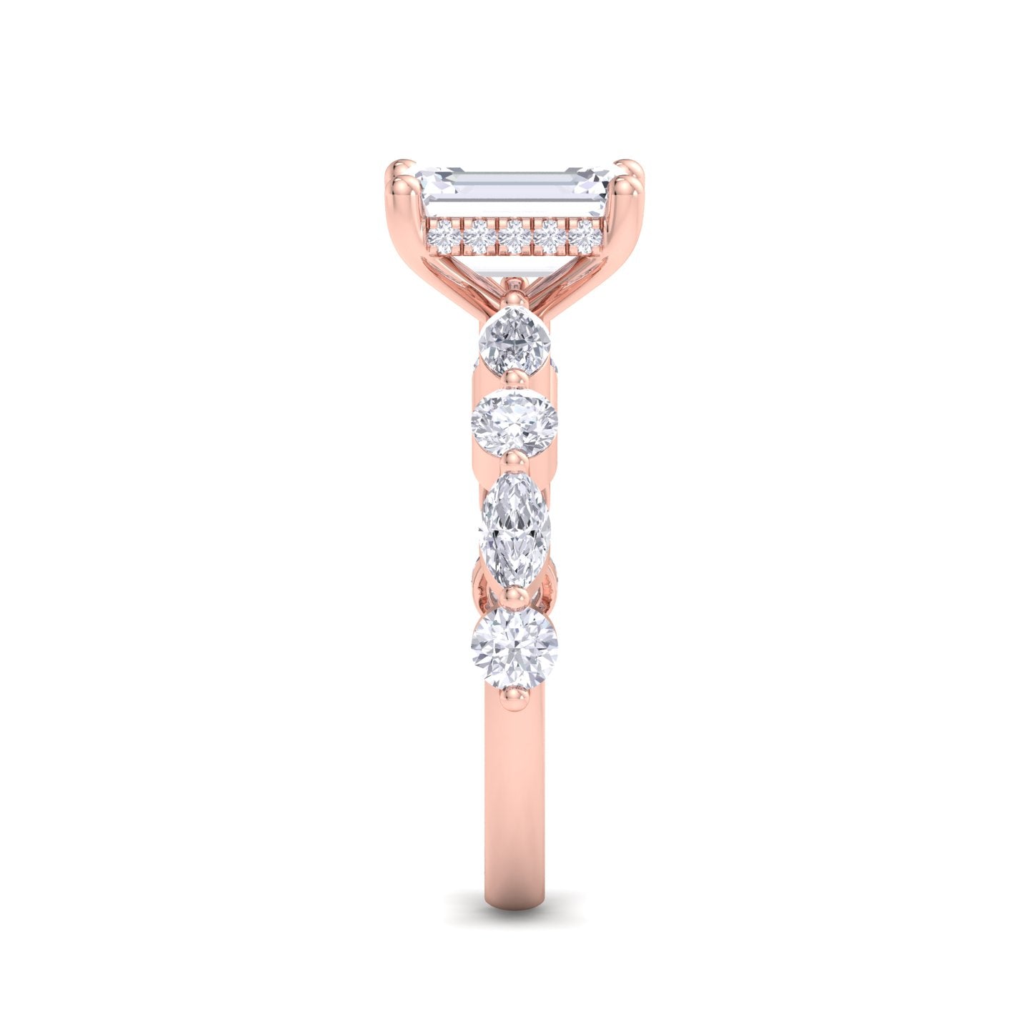 5.16 carat emerald cut solitaire diamond engagement ring โ luxury diamond jewelry