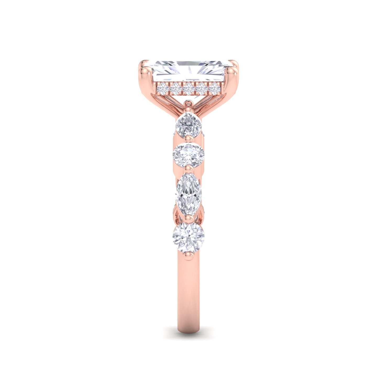 5.16 carat radiant cut solitaire diamond engagement ring โ luxury diamond jewelry