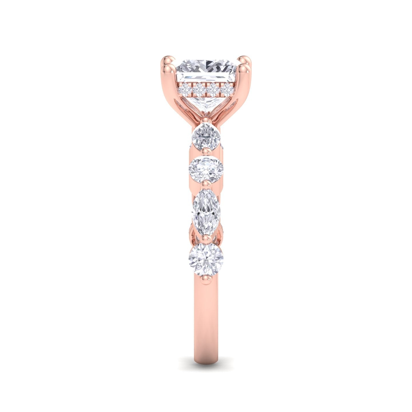 5.16 carat princess cut solitaire diamond engagement ring – luxury diamond jewelry