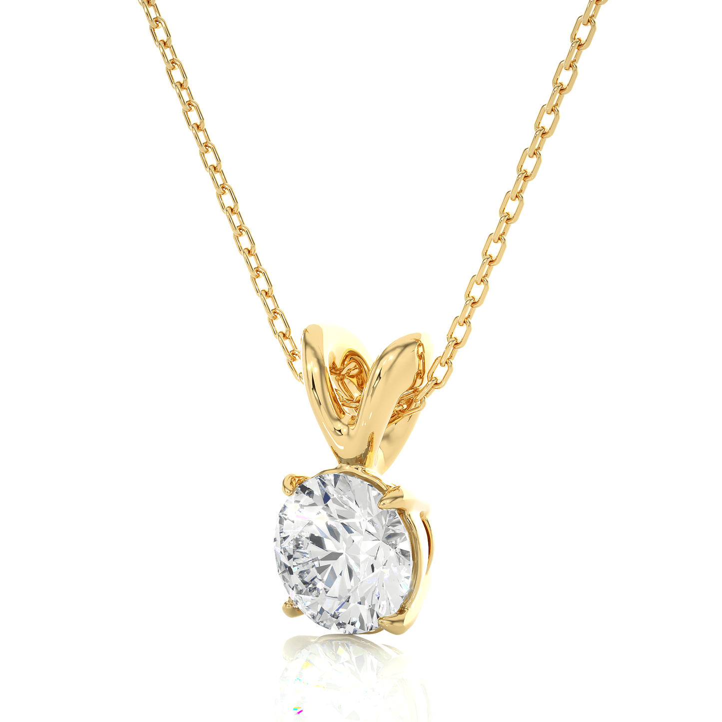 stellar round diamond pendant (chain sold separately)