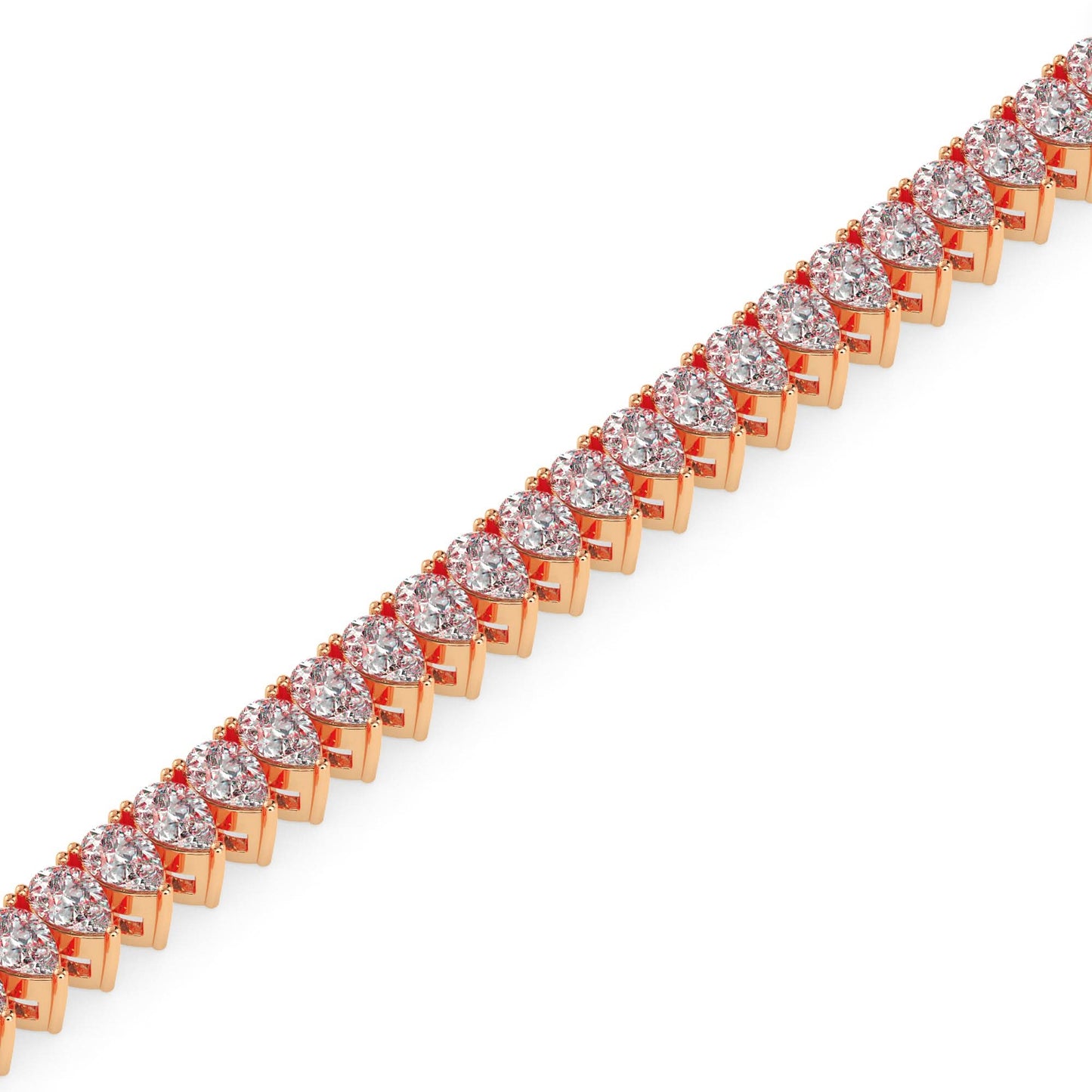 4.19 carat pear cut diamond tennis bracelet – luxury diamond jewelry