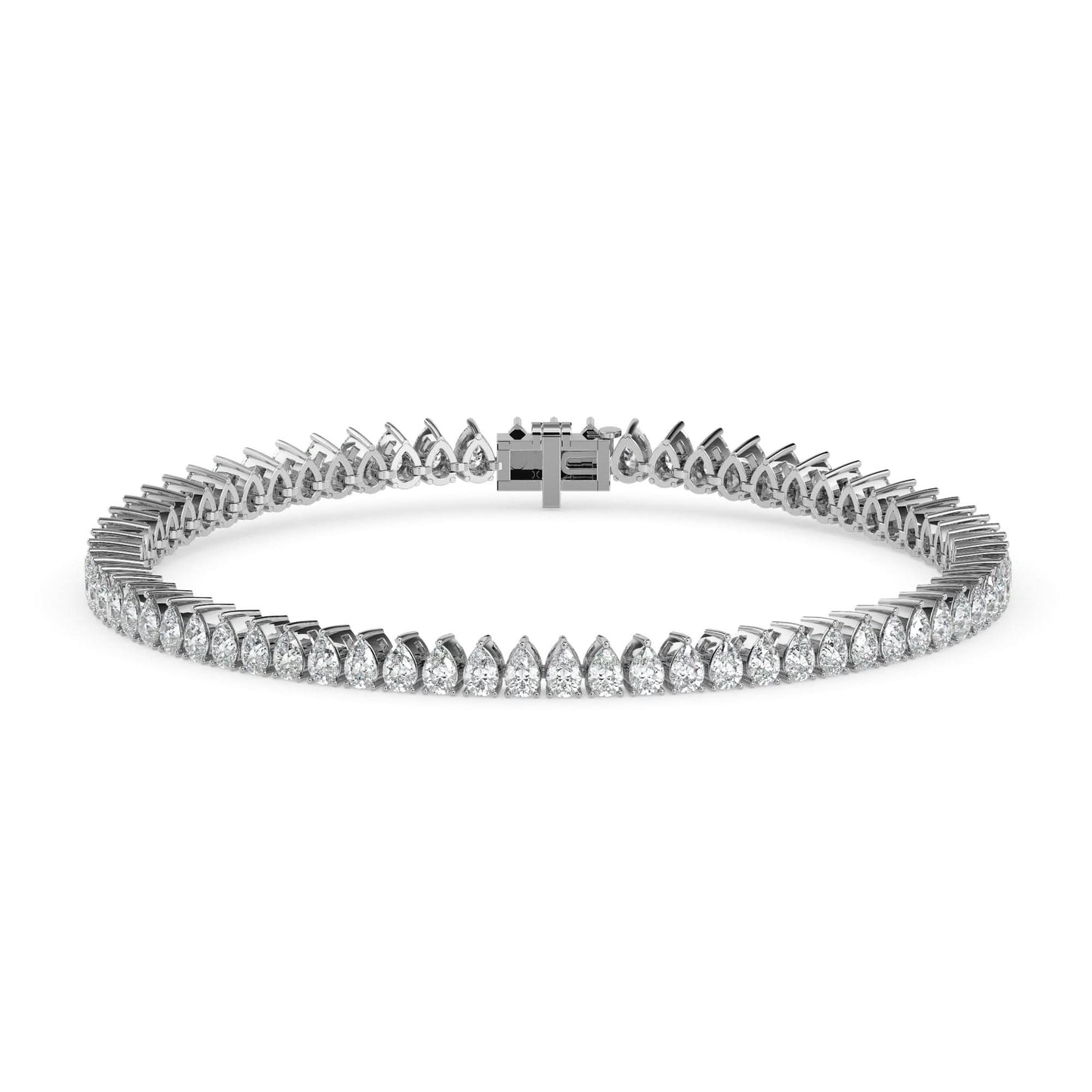 4.19 carat pear cut diamond tennis bracelet – luxury diamond jewelry