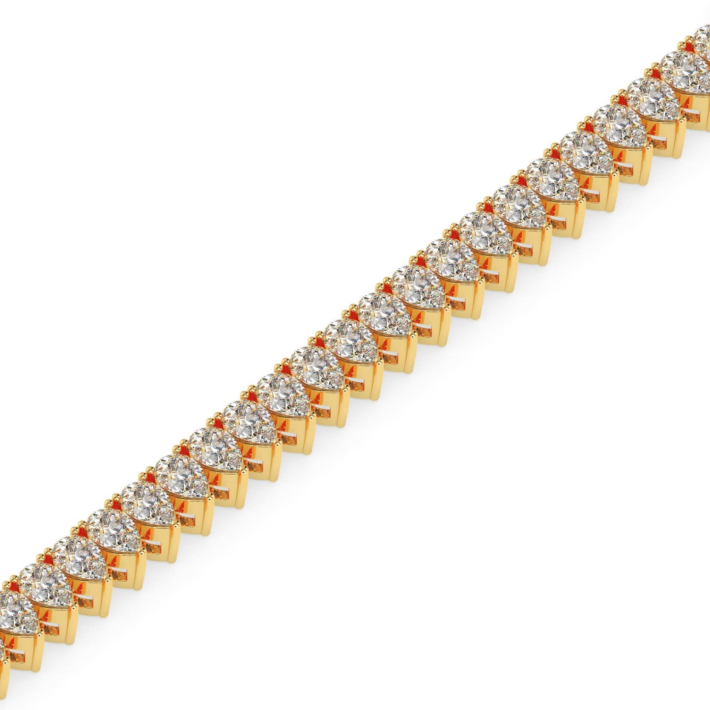 4.19 carat pear cut diamond tennis bracelet – luxury diamond jewelry