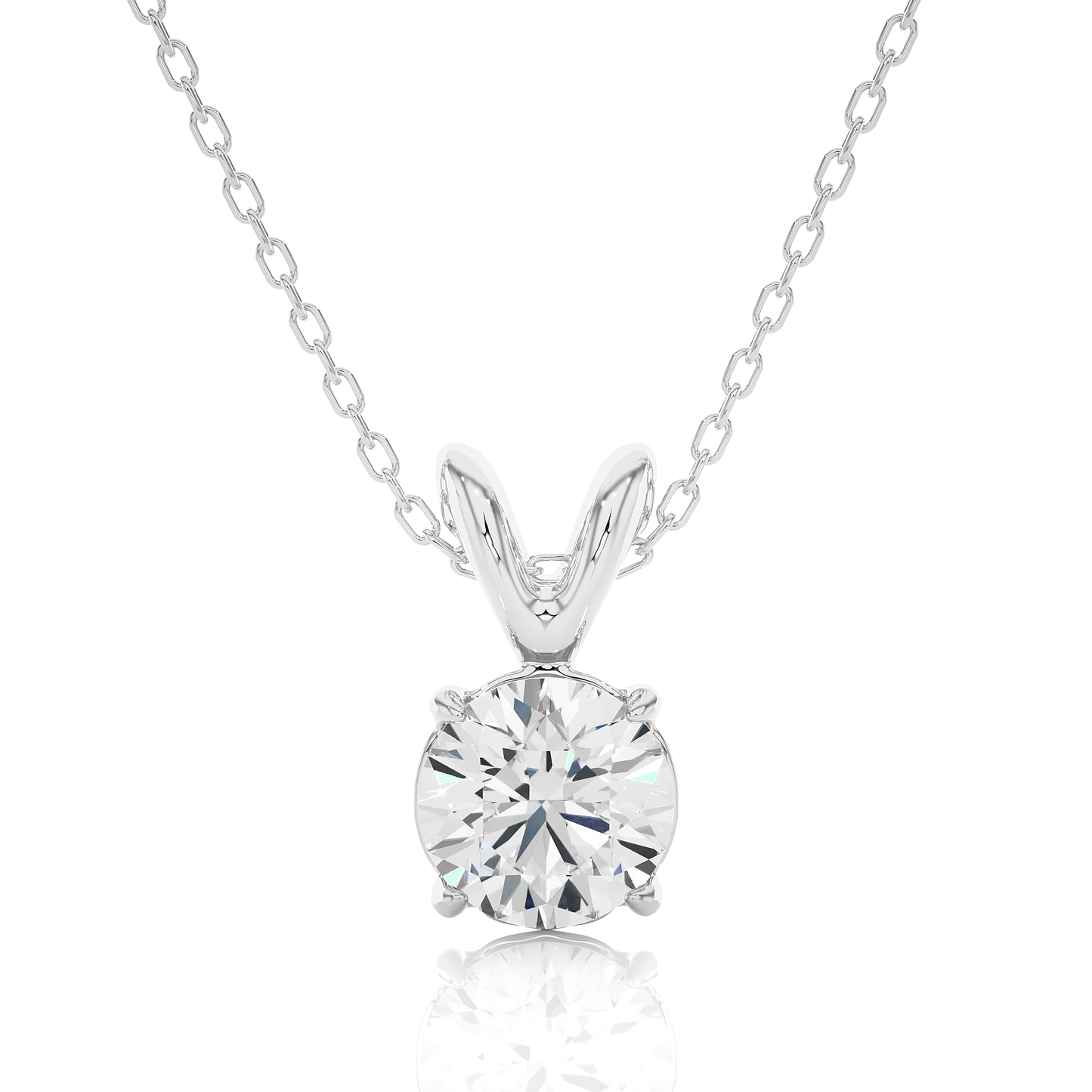 stellar round diamond pendant (chain sold separately)