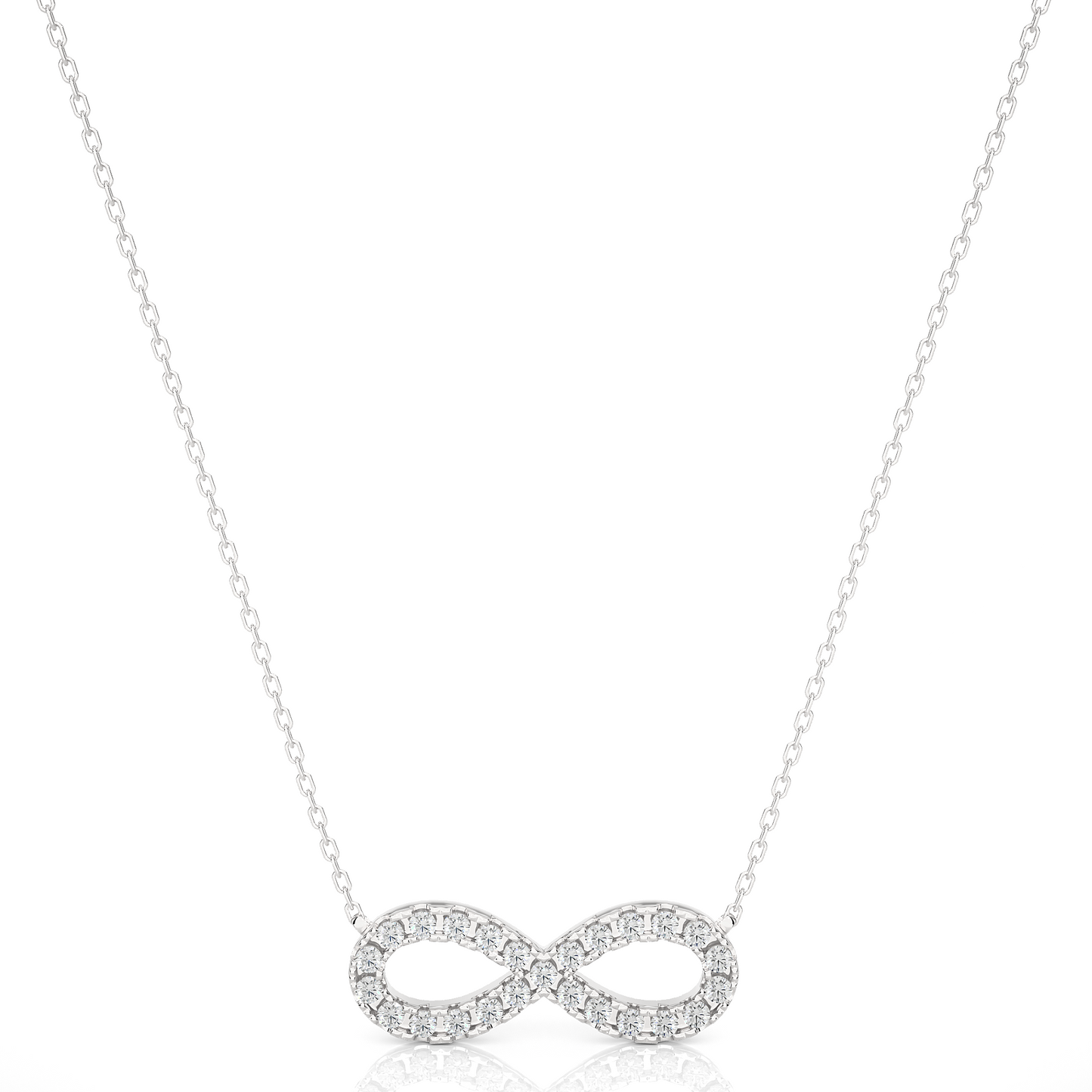 eternal round diamond pendant