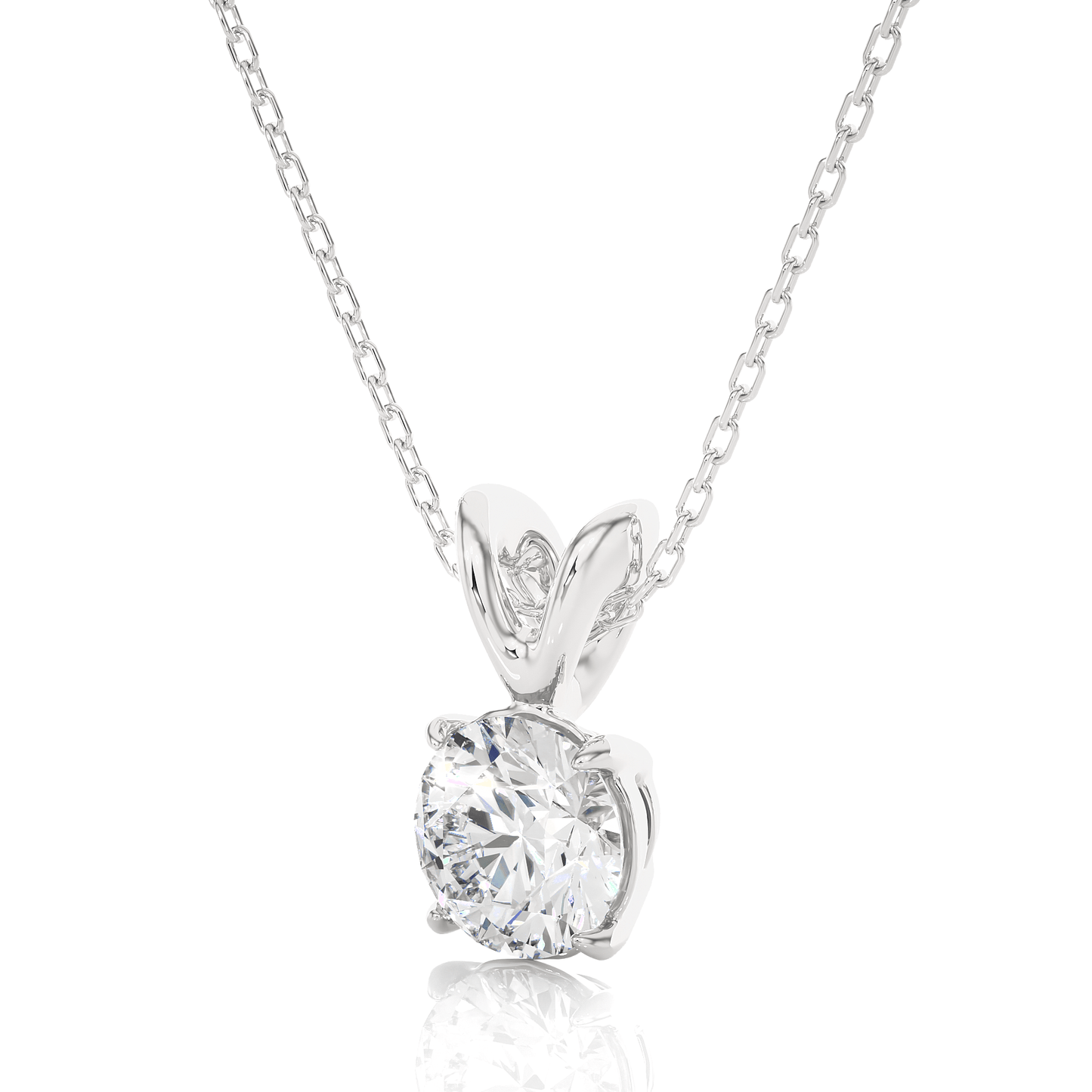 stellar round diamond pendant (chain sold separately)
