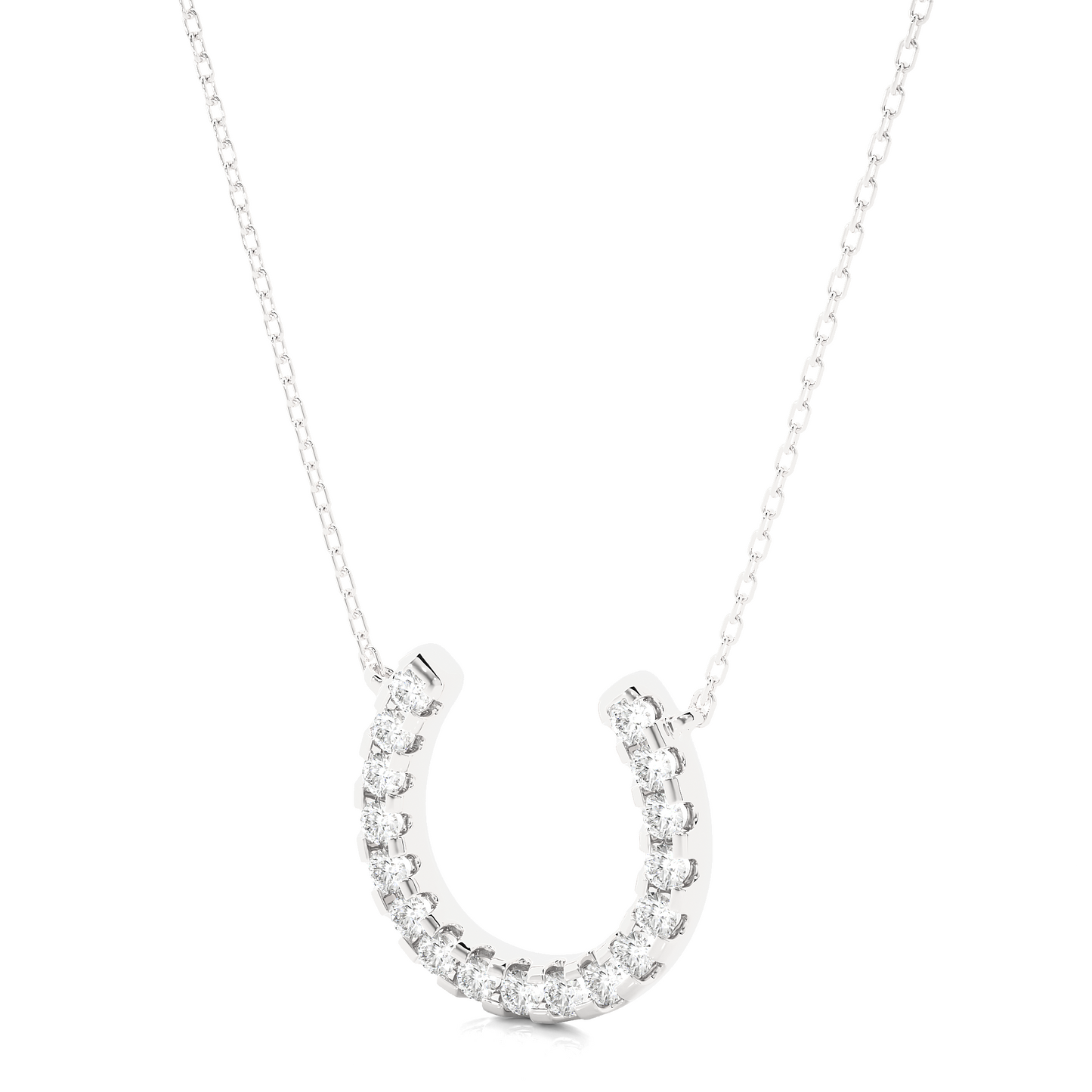 luminous round diamond pendant