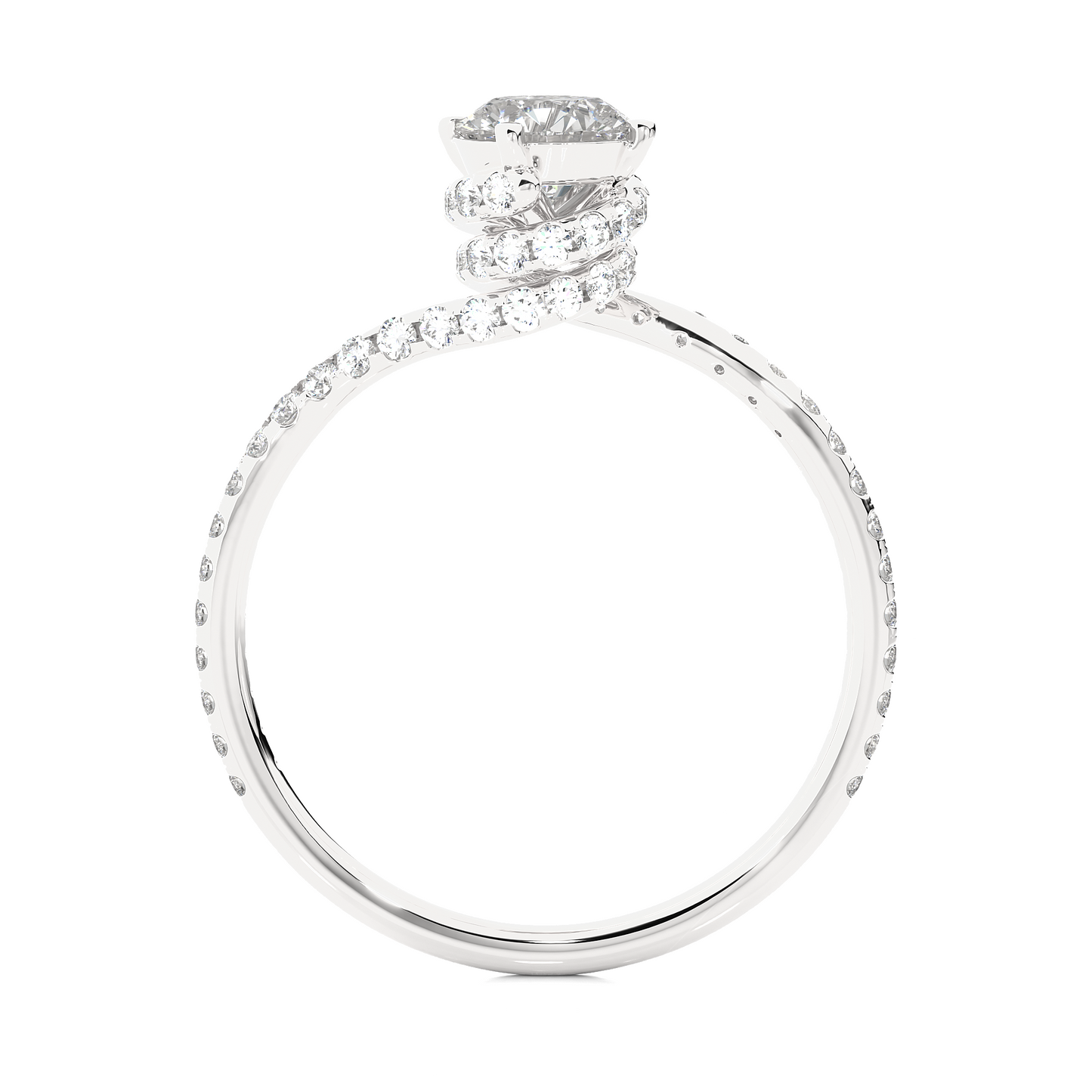 2.58 carat round cut hidden halo diamond engagement ring for women – elegant bridal jewelry