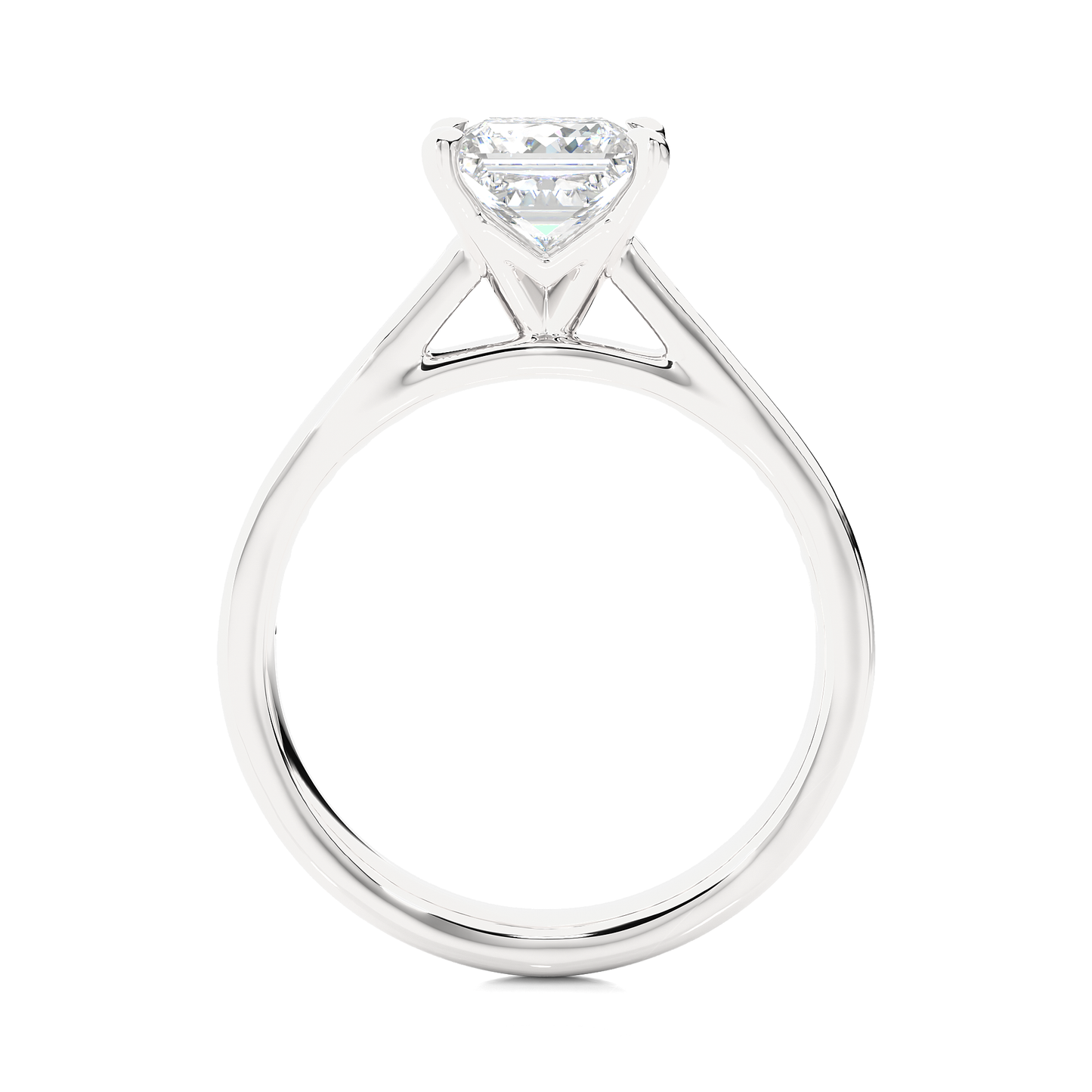 1.18 carat princess cut solitaire diamond engagement ring for women โ elegant bridal jewelry