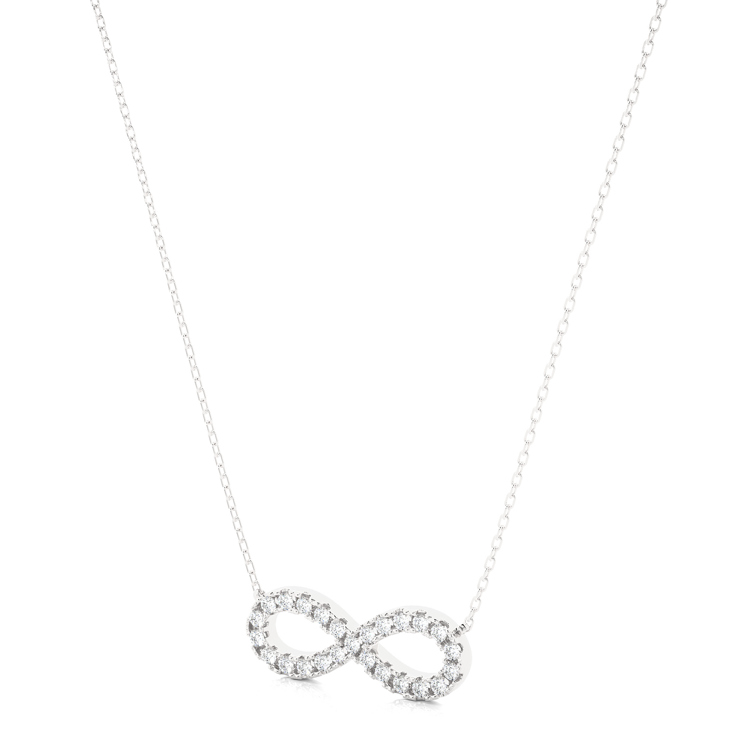 eternal round diamond pendant