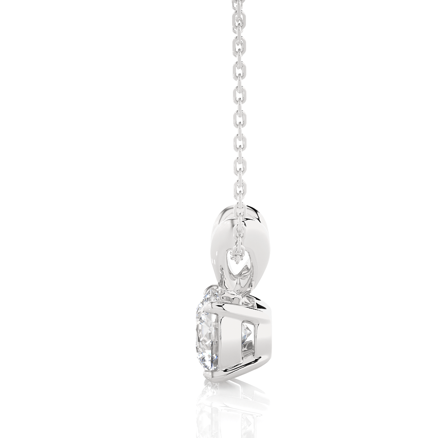 stellar round diamond pendant (chain sold separately)