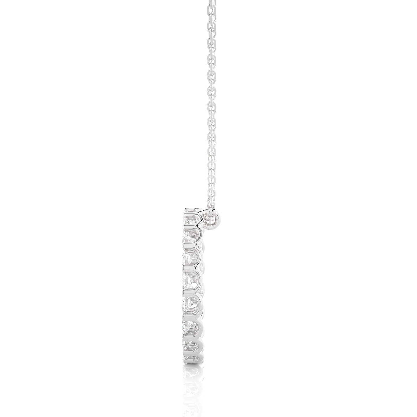 eternal round diamond pendant