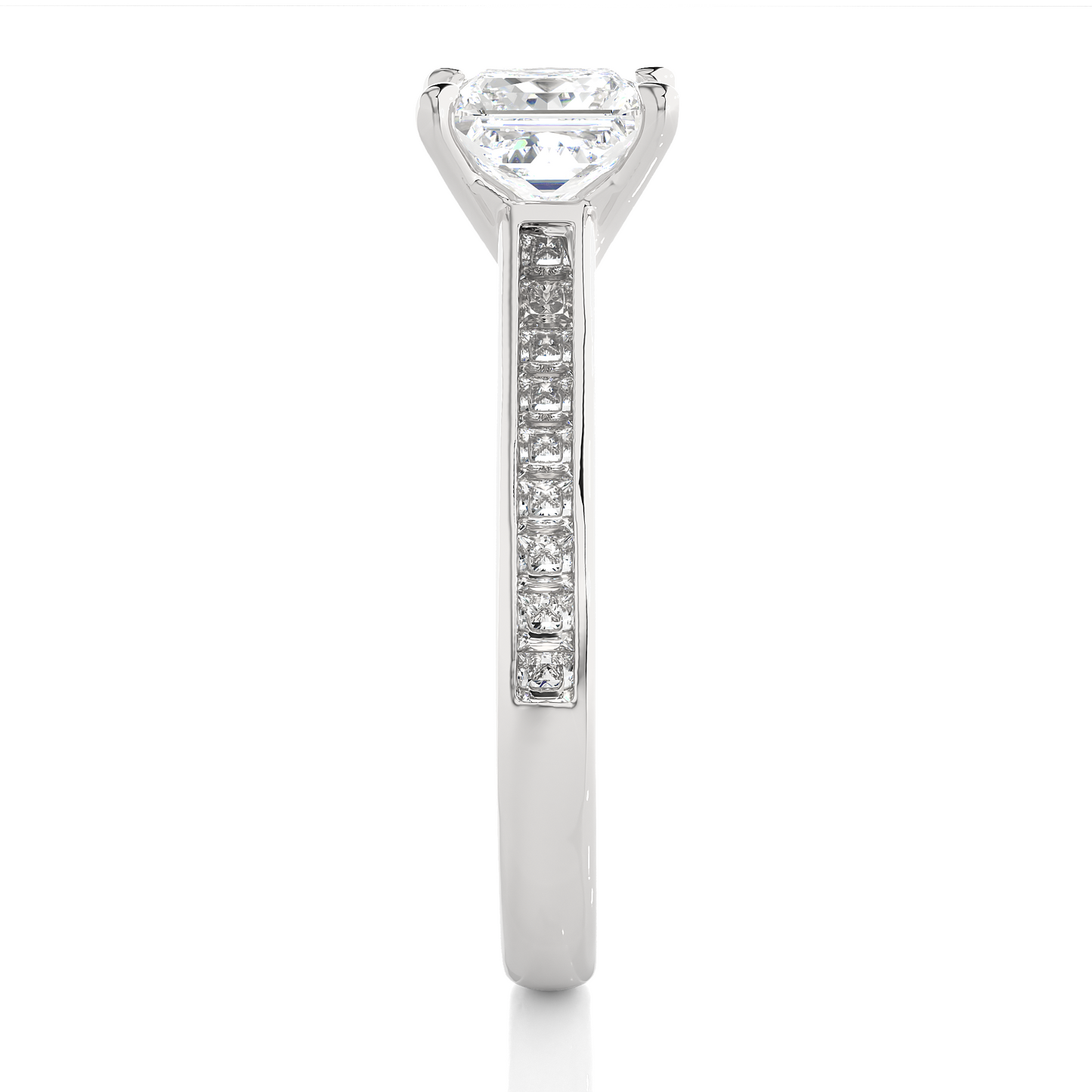 1.18 carat princess cut solitaire diamond engagement ring for women โ elegant bridal jewelry