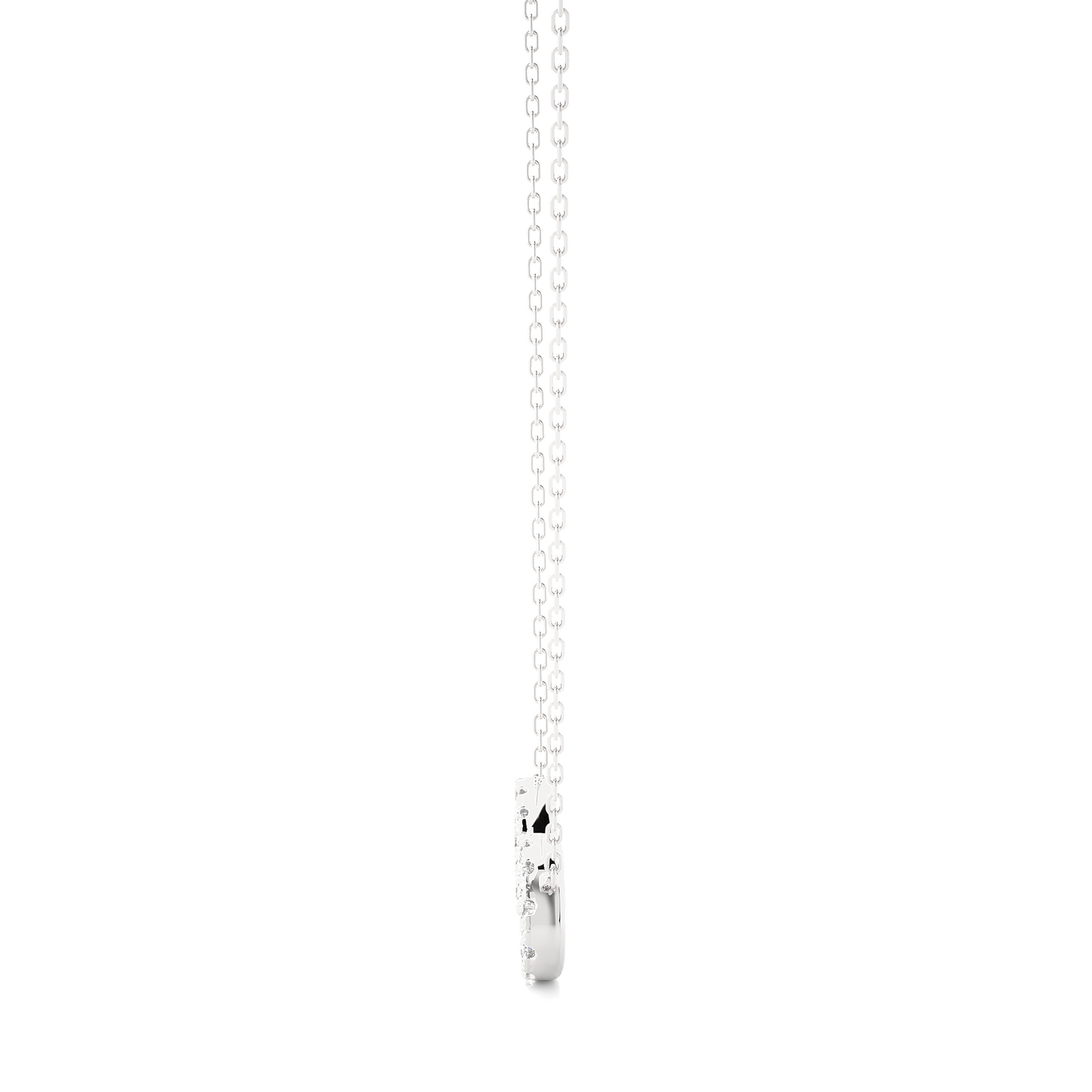 eternal round diamond pendant