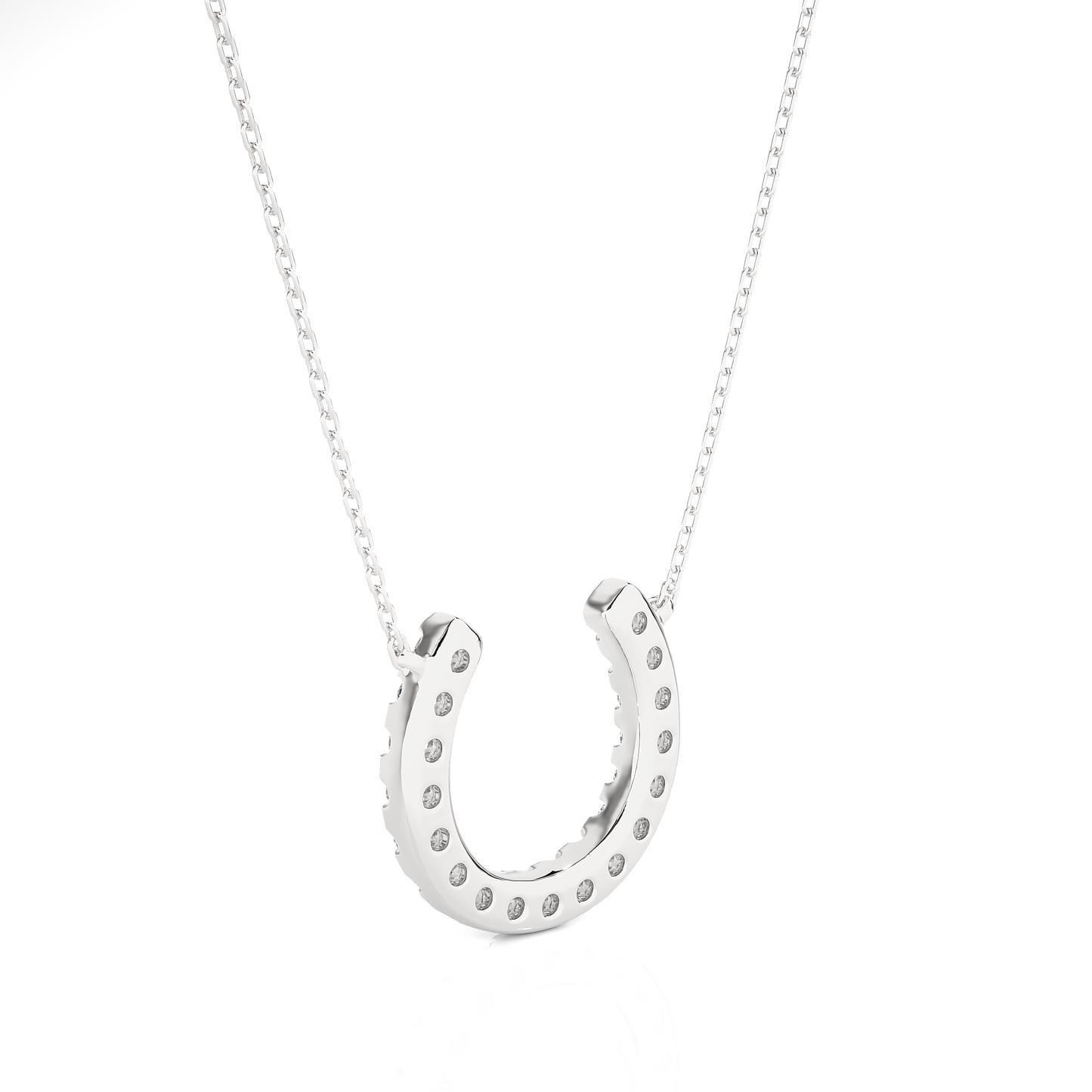 luminous round diamond pendant