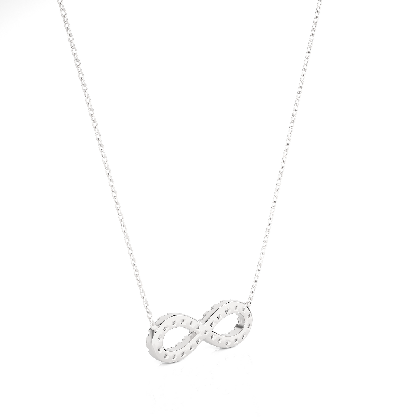 eternal round diamond pendant