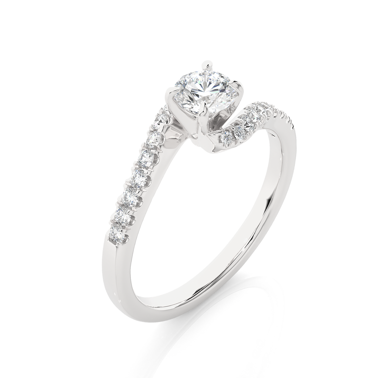 1.18 carat round cut diamond solitaire engagement ring for women โ classic bridal jewelry
