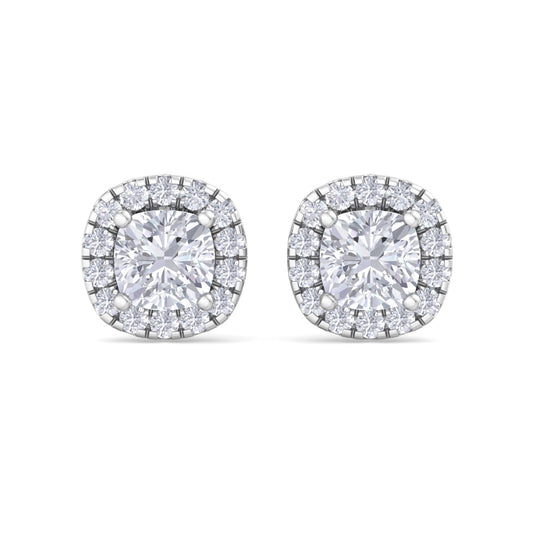 1.84 Carat Cushion Cut Diamond Studs Earrings – Luxury Diamond Jewelry