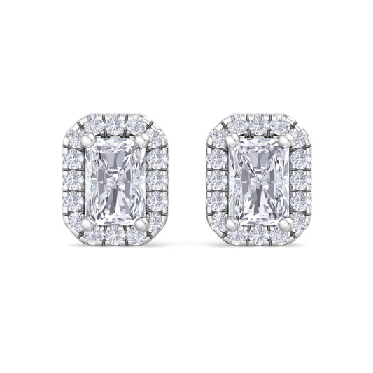 1.64 Carat Radiant Cut Diamond Studs Earrings – Luxury Diamond Jewelry