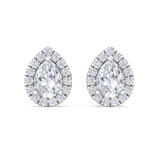 1.60 Carat Pear Cut Diamond Studs Earrings – Luxury Diamond Jewelry