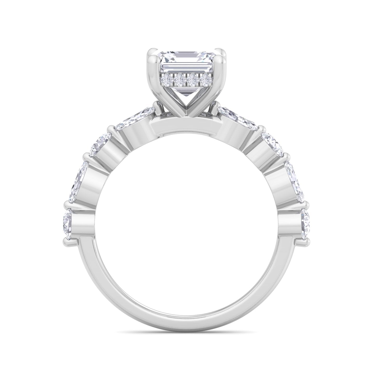 5.16 carat asscher cut solitaire diamond engagement ring – luxury diamond jewelry
