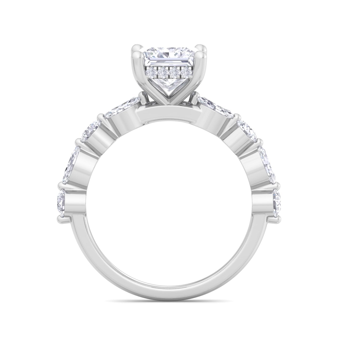 5.16 carat princess cut solitaire diamond engagement ring – luxury diamond jewelry