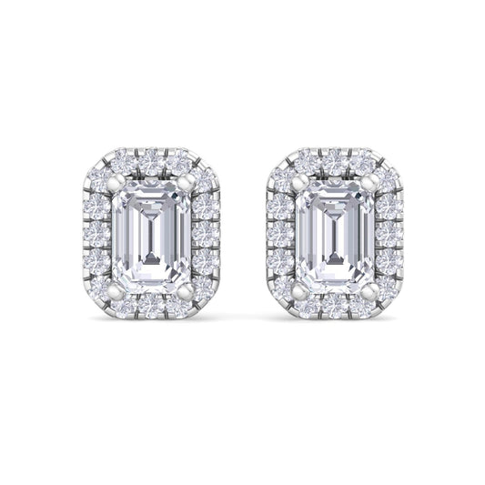 1.64 Carat Emerald Cut Diamond Studs Earrings – Luxury Diamond Jewelry