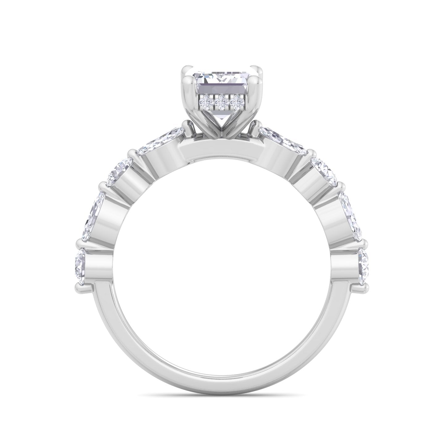 5.16 carat emerald cut solitaire diamond engagement ring โ luxury diamond jewelry
