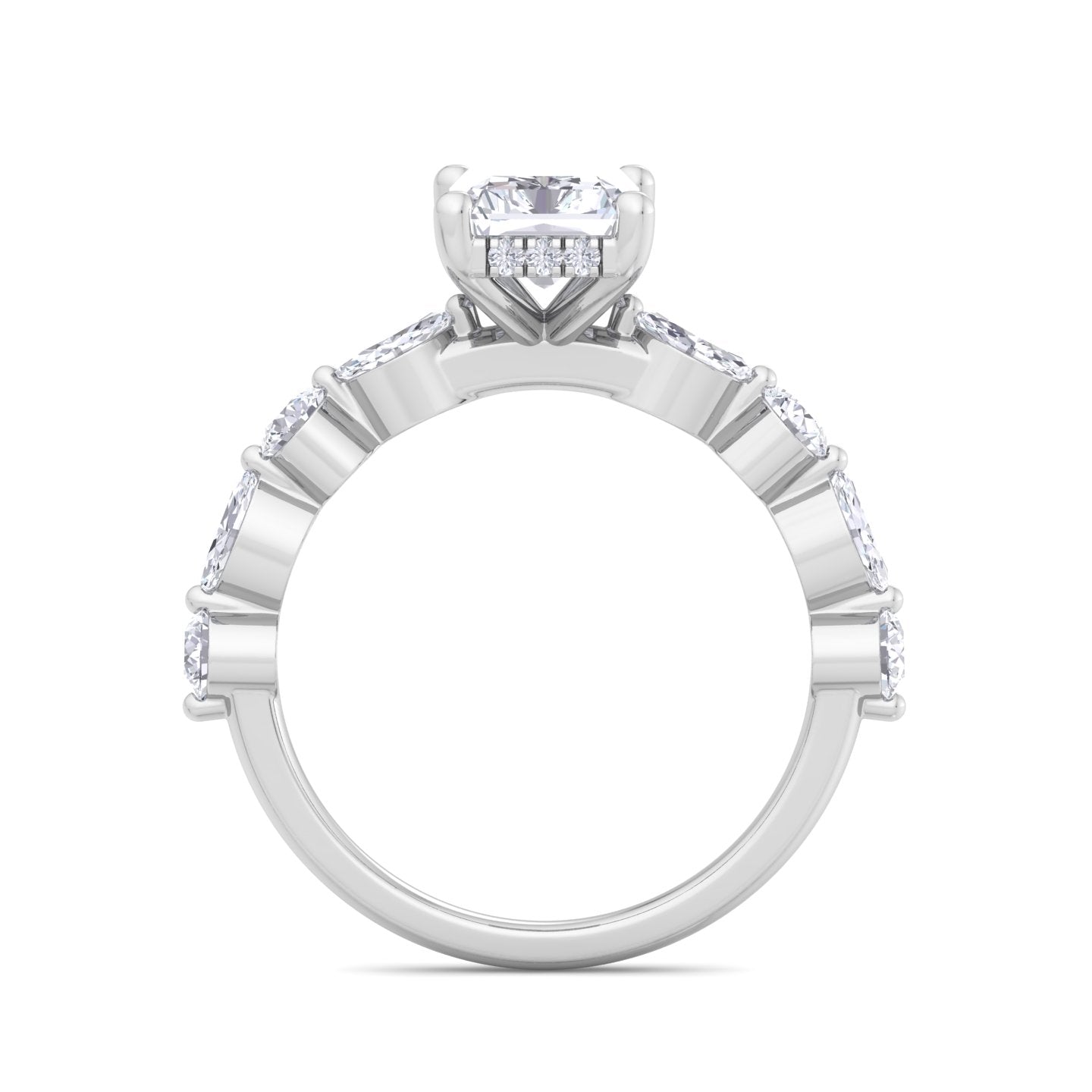 5.16 carat radiant cut solitaire diamond engagement ring โ luxury diamond jewelry