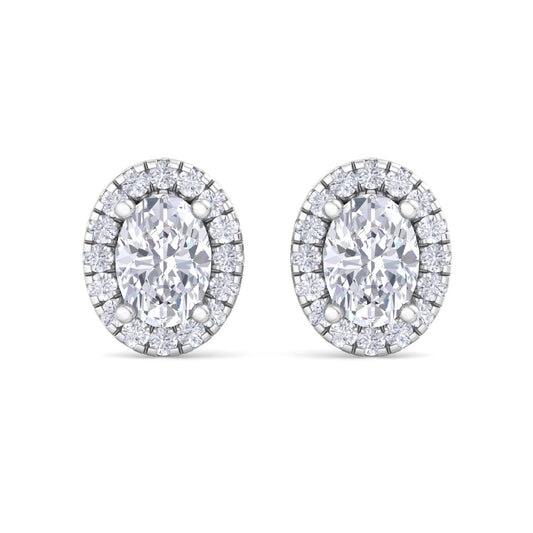 1.64 Carat Oval Cut Diamond Studs Earrings – Luxury Diamond Jewelry