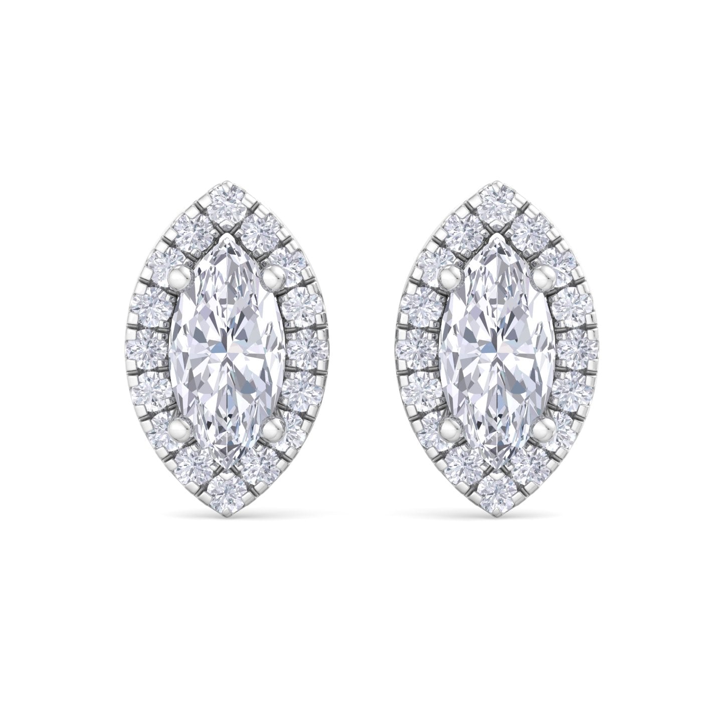 1.64 carat marquise cut diamond studs earrings – luxury diamond jewelry