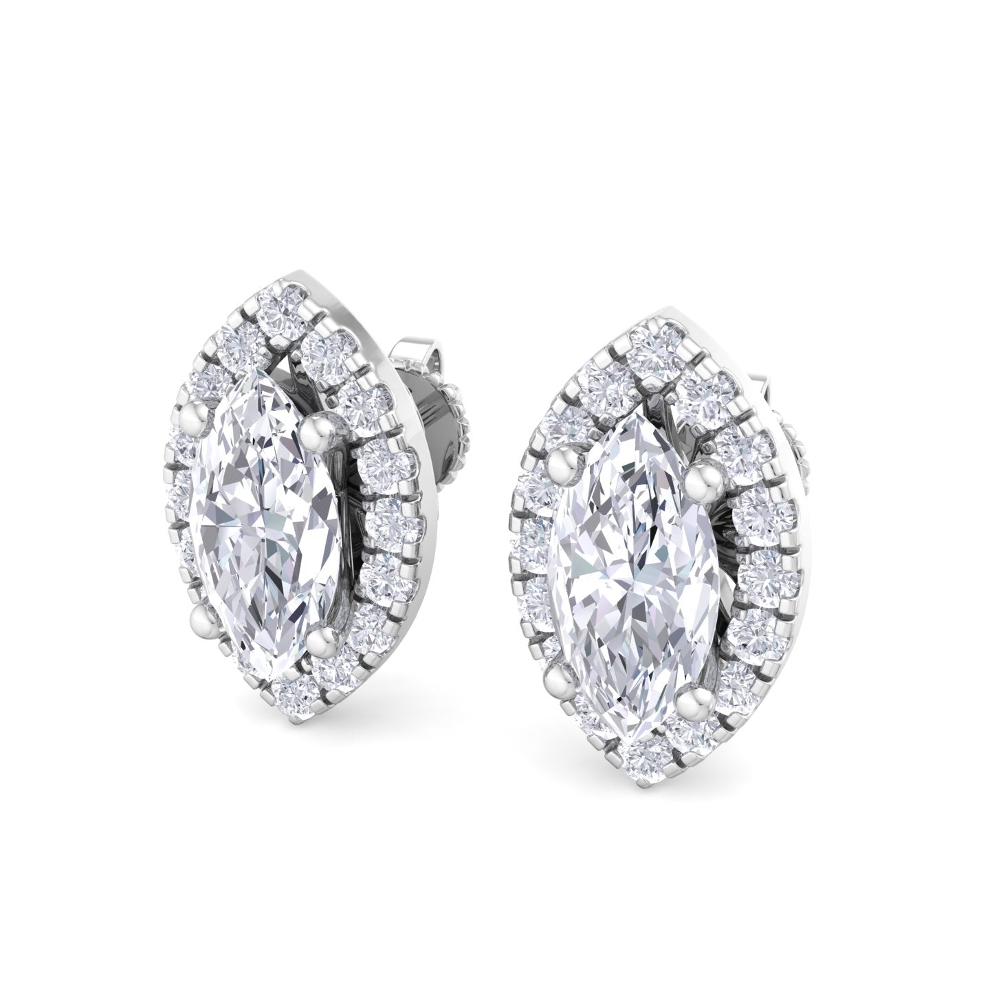 1.64 carat marquise cut diamond studs earrings – luxury diamond jewelry