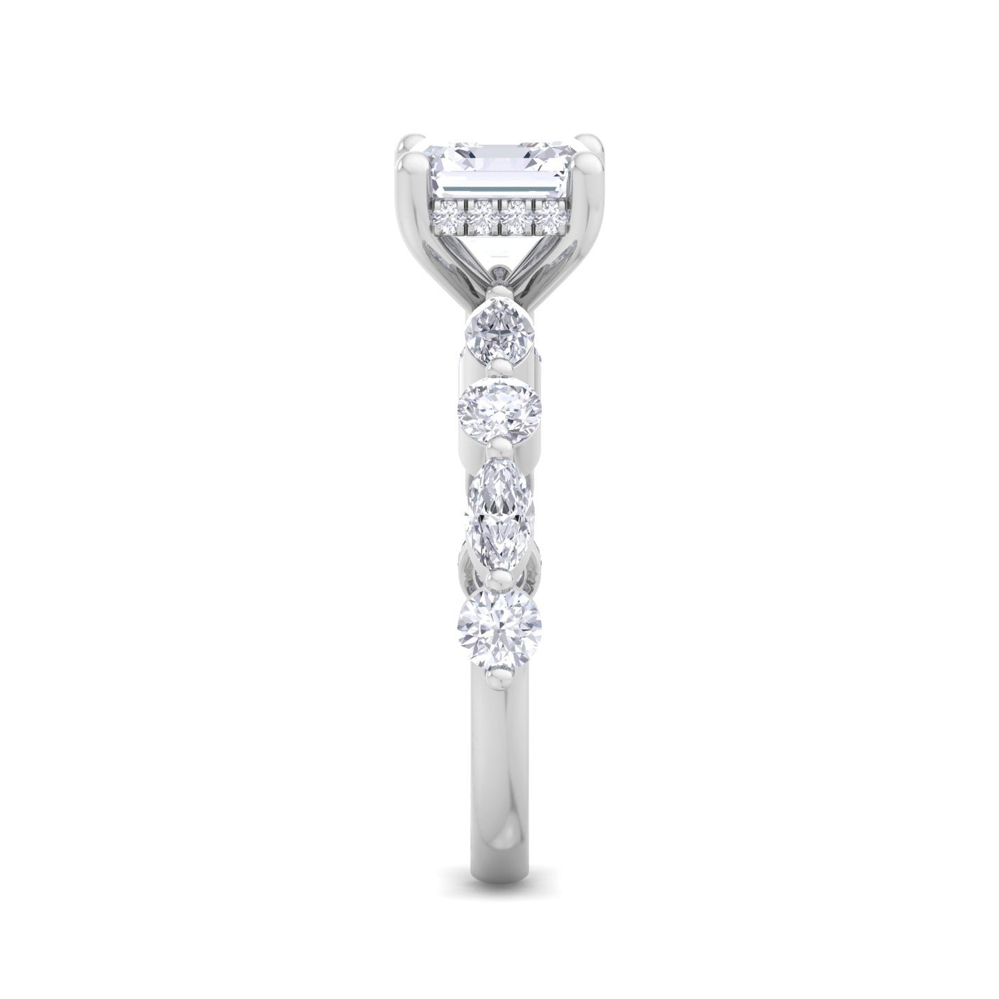 5.16 carat asscher cut solitaire diamond engagement ring – luxury diamond jewelry