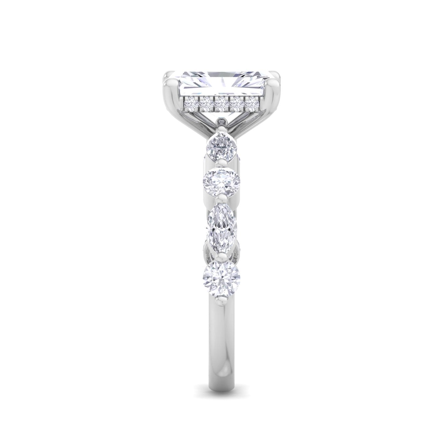5.16 carat radiant cut solitaire diamond engagement ring โ luxury diamond jewelry