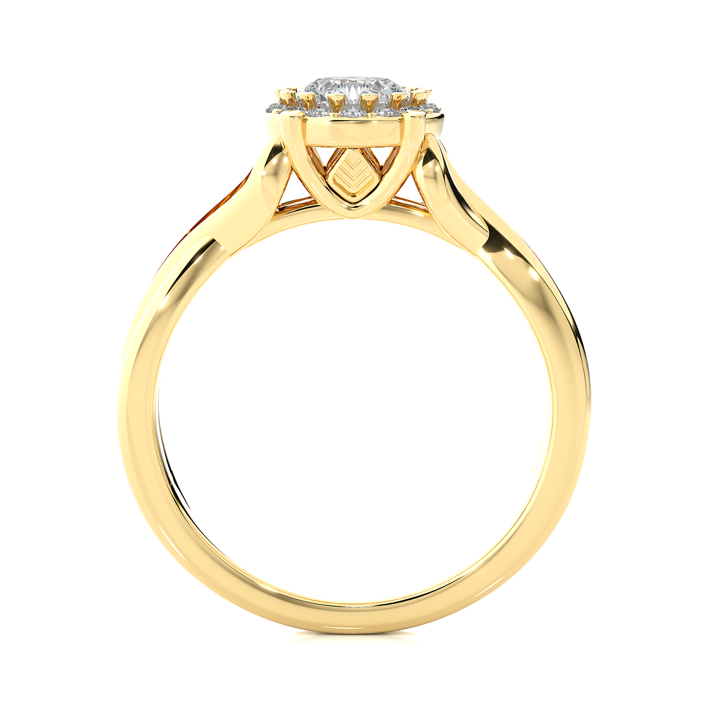 1.28 carat round cut halo diamond engagement ring for women โ elegant bridal jewelry