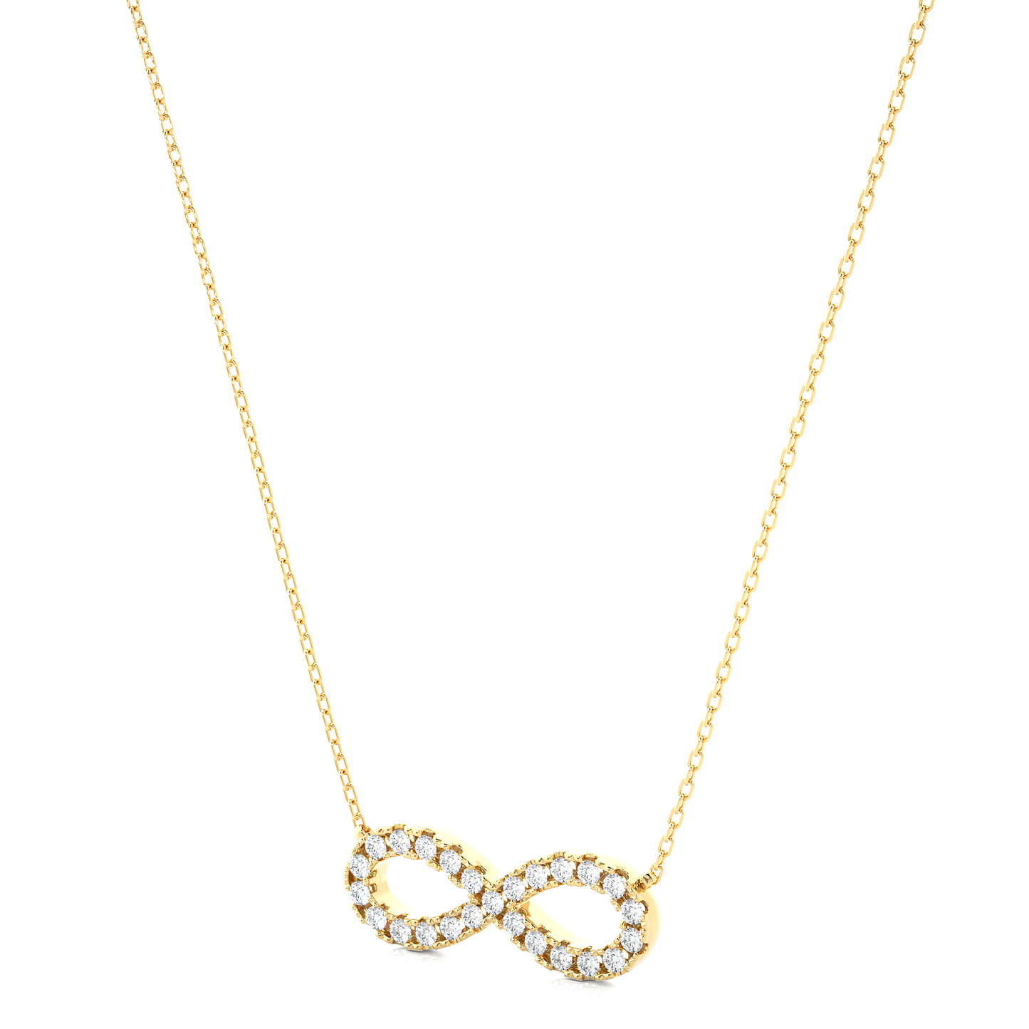 eternal round diamond pendant